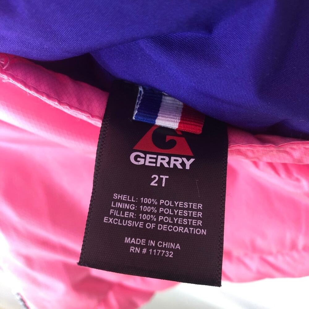 Gerry reversible pink hooded winter coat girls size 2T - Picture 12 of 12